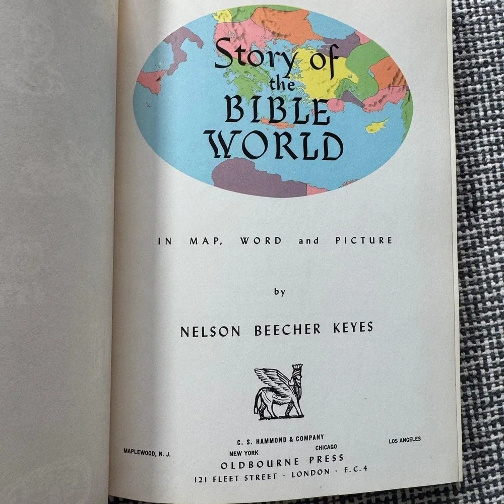 Story of the Bible World Nelson Beecher Keyes 1959 De Luxe Edition Maps History